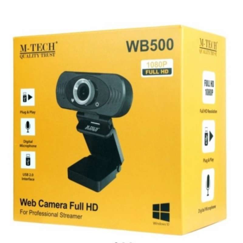 WEBCAM M-TECH WB500 1080P/30FPS FULL HD STREAMER WITH MIC JunDW