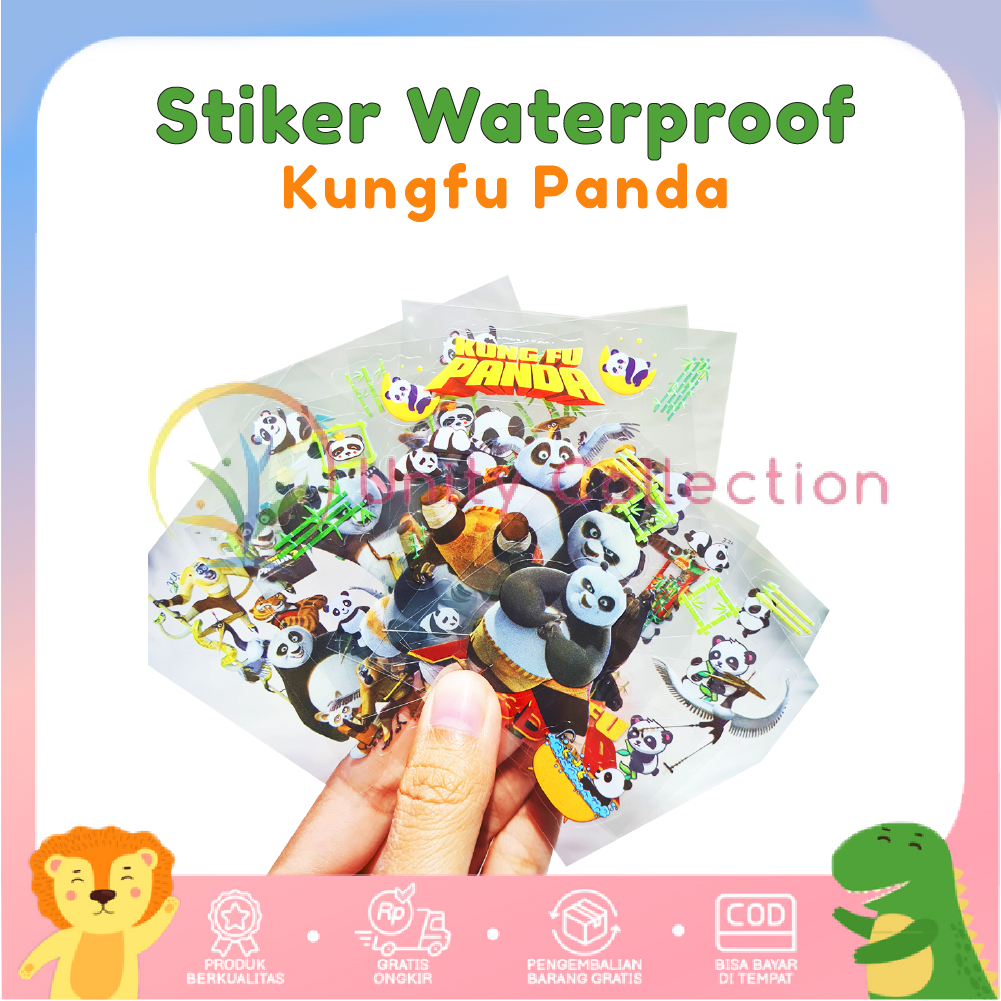 

STICKER NONO KUNGFU PANDA [ECER] WATERPROOF / 1 LEMBAR STIKER