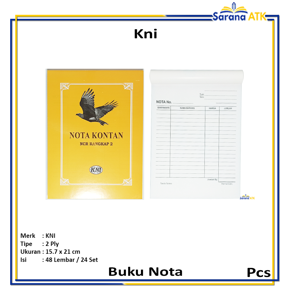 

Kni – Buku Nota Kontan 2Ply Besar – Pcs