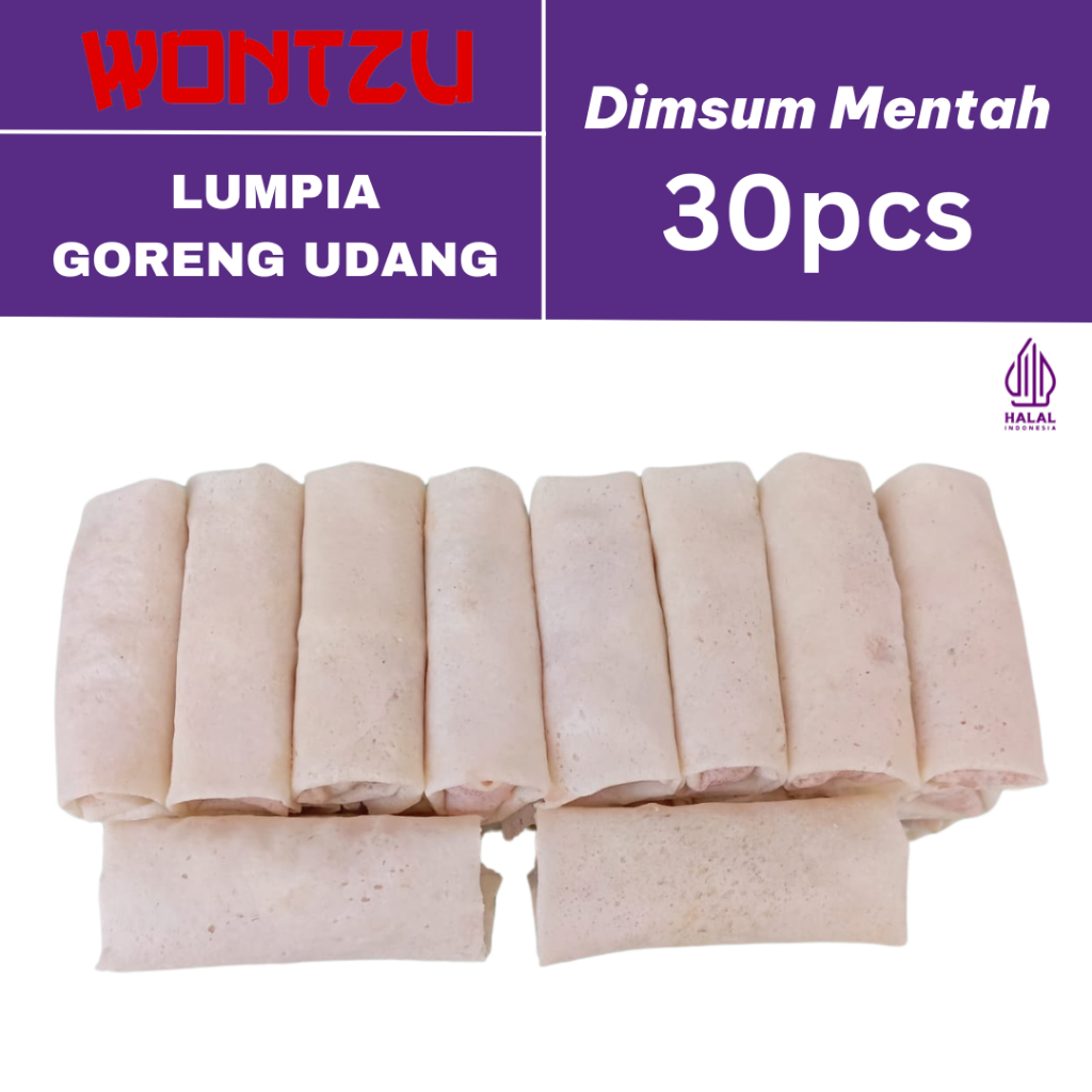 

Lumpia Goreng Udang - Isi 30 Pcs - Mentah - 100% Halal (Minimal 24-30 Pcs)