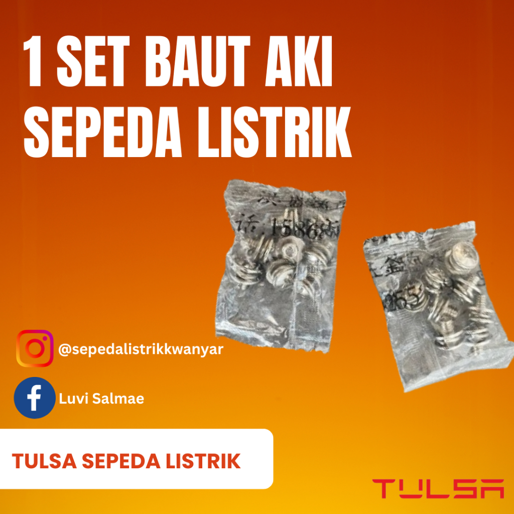 Baut Aki Sepeda Listrik (1 Set)