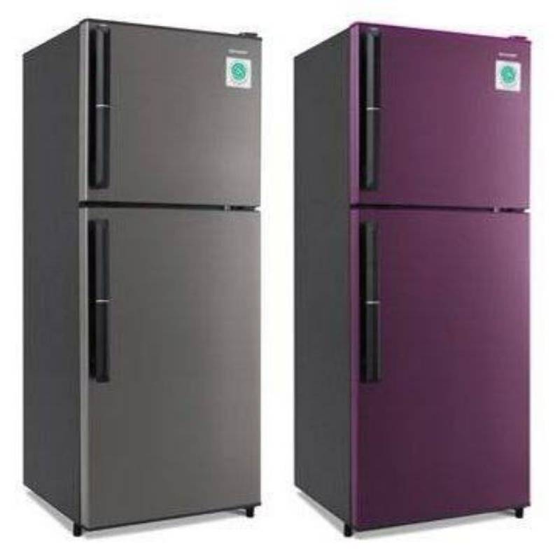 Kulkas 2 pintu SHARP shine series SJ-326GC SD/SR (kapasitas 256 liter)