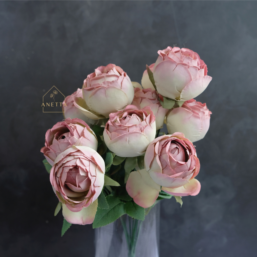 ARTIFICIAL FLOWER | 10 KUNTUM NEW BIG ROSE | BUNGA MAWAR IMPORT