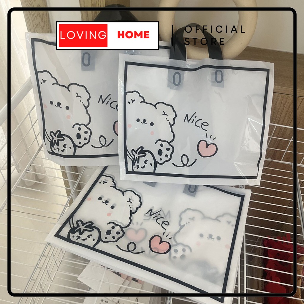 

LOVING HOME - Kantong Plastik Paperbag Bear Nice Gift Bag Tas Kado