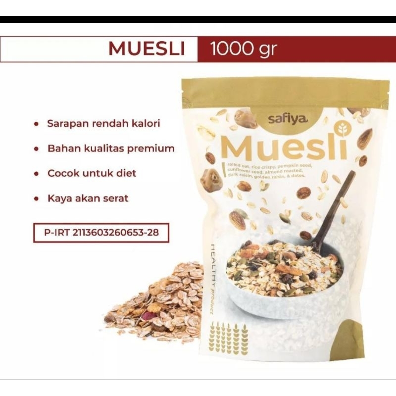 

MUESLI 1 KG SAFIYA || SEREAL DIET