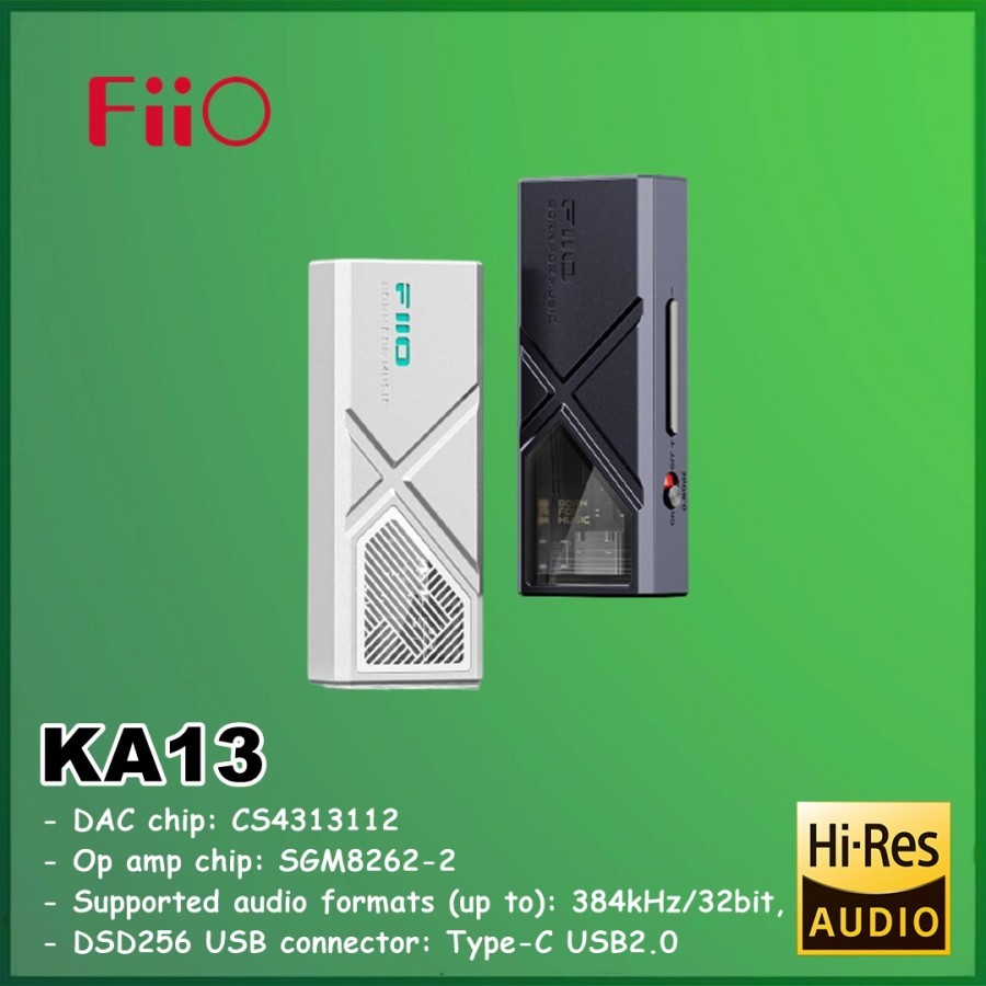 FiiO KA13 Premium Portable DAC/AMP Desktop-Grade Amplification KA 13