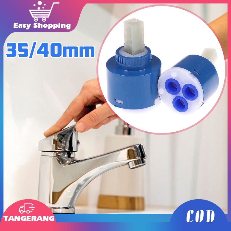 Jantung Kran Panas Dingin 35/40mm Jantung Kran Air Keramik Spare Part Kran Shower