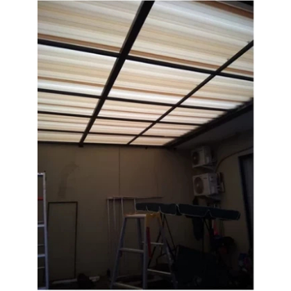 Alderon Transparan/Translucent atap Twinwall kanopi per meter