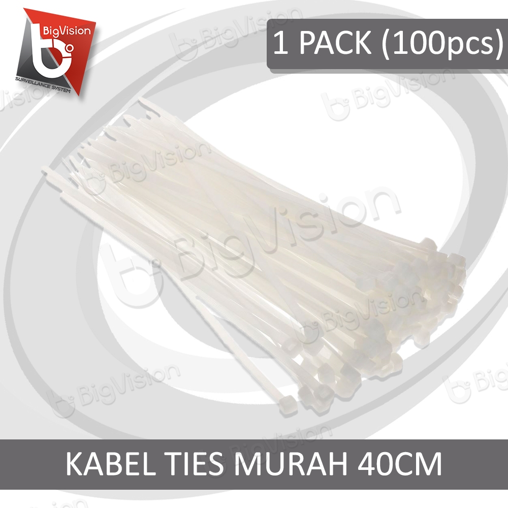 KABEL TIS 40 CM PUTIH ZIP TIES MURAH KABEL TIES 40 CM CABLE STRAP