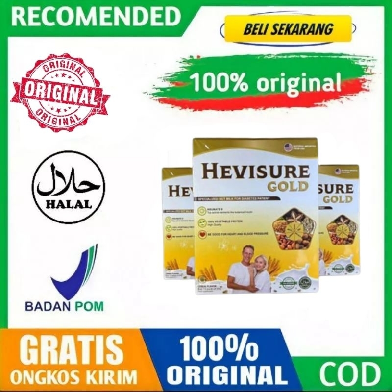

( TERLARIS ) HEVISURE GOLD SUSU HERBAL ATASI DIABETES KENCING MANIS KADAR GULA RENDAH