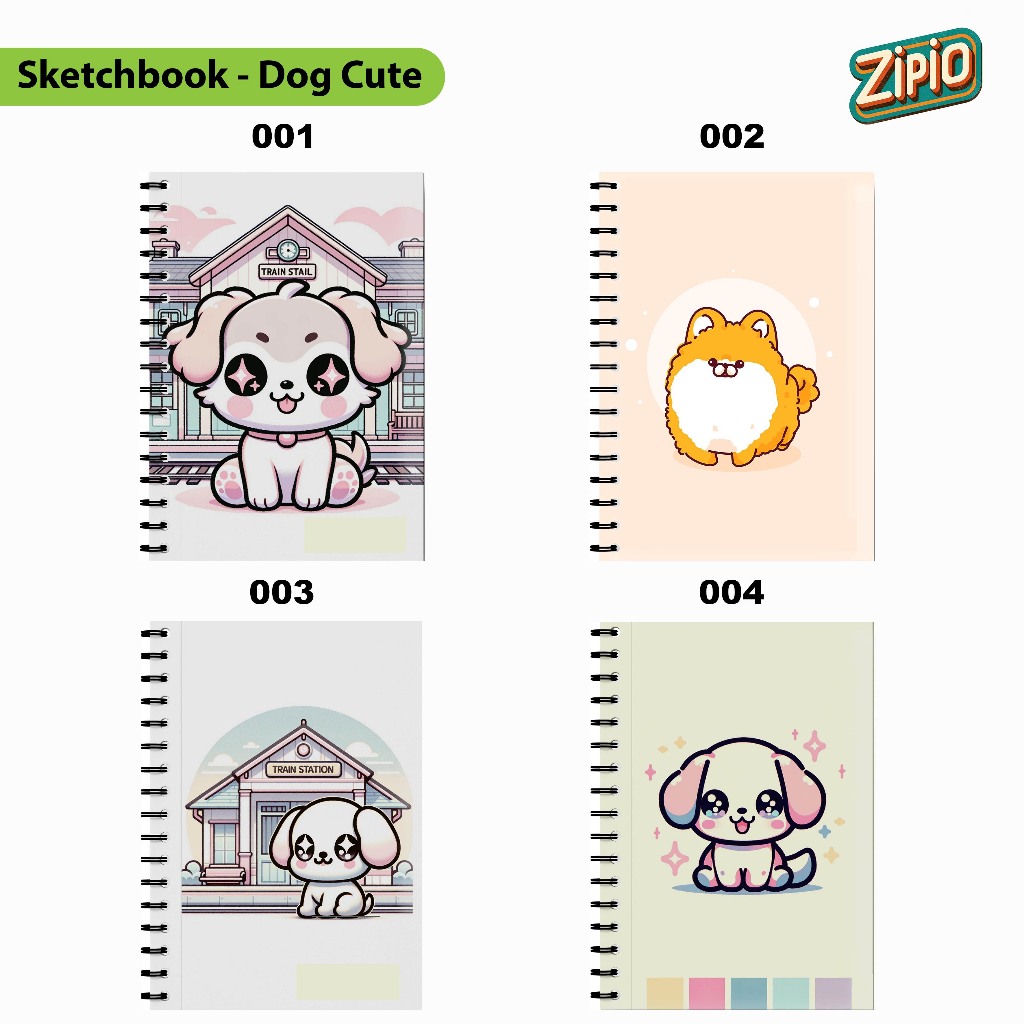 

Buku A5 dan A6 Notebook / Sketchbook - Dog Cute