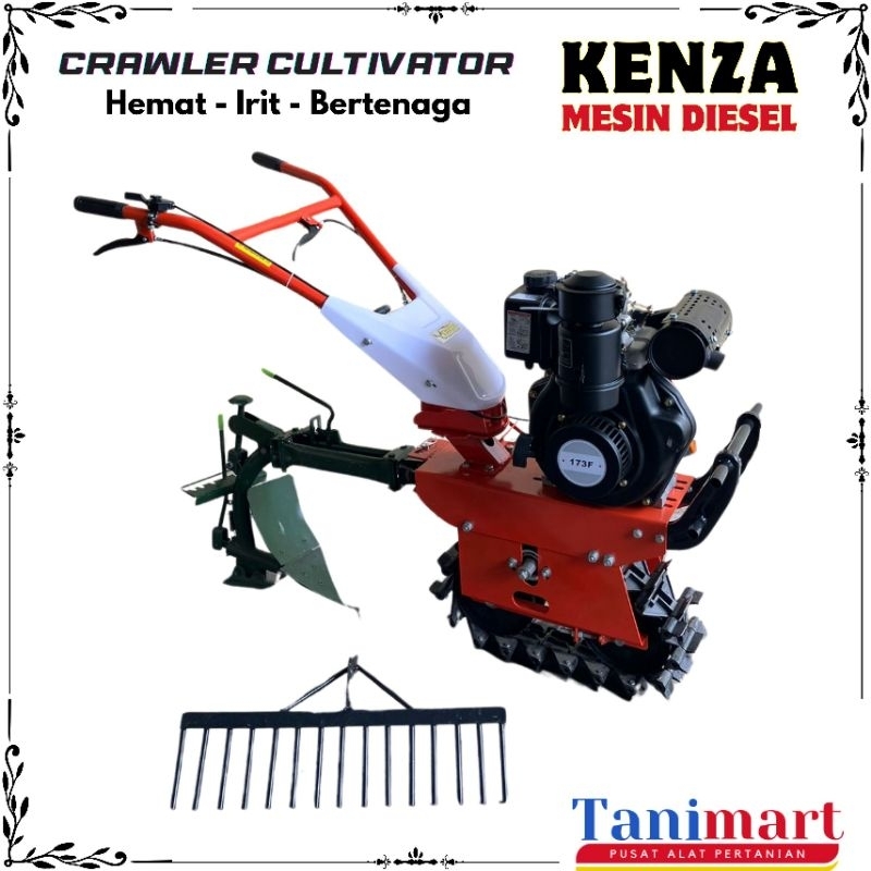 TERBARU MESIN DANGIR KENZA (RODA TANK) / MESIN TRAKTOR MINI / TRAKTOR MINI / BAJAK MINI / MESIN DANG