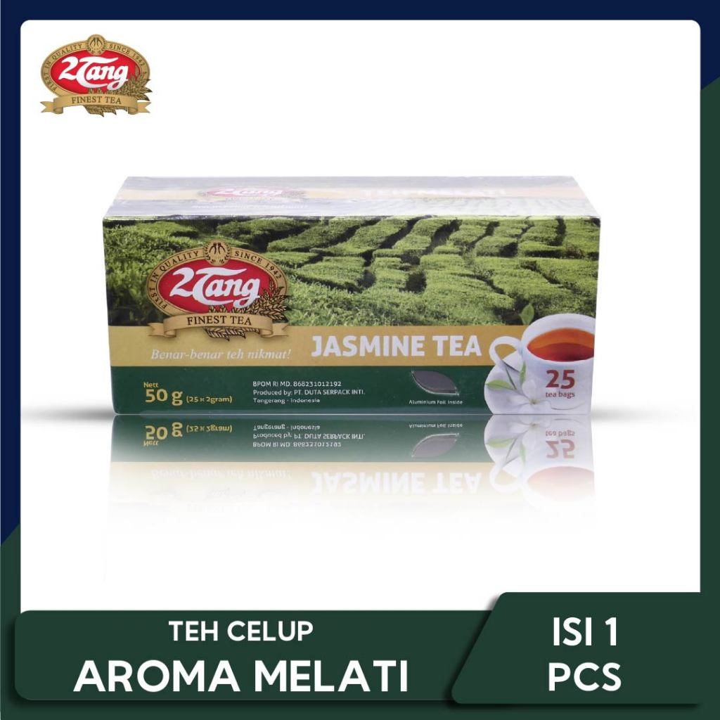 

Teh Celup 2Tang Jasmine Tea Reguler isi 1 Box @50gr