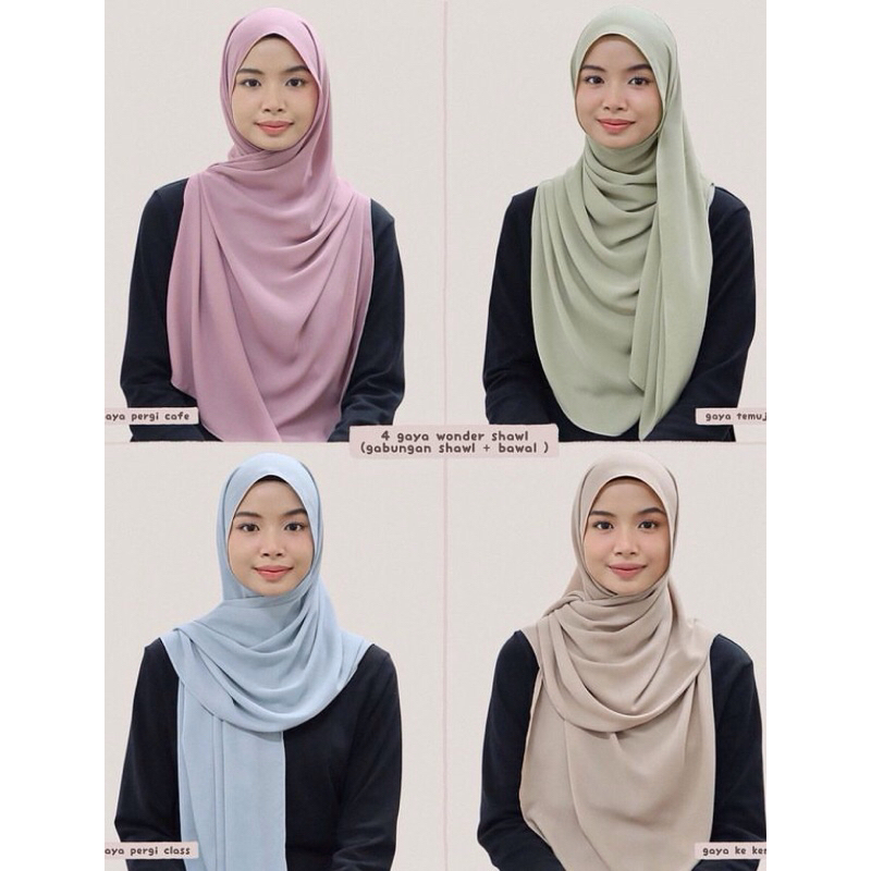 Malay shawl pashmina oval