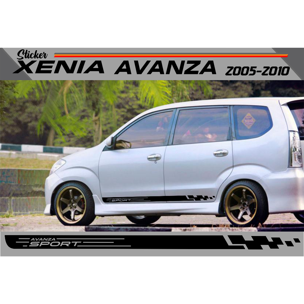Sticker AVANZA 2005 2010 Stiker mobil Avanza lama