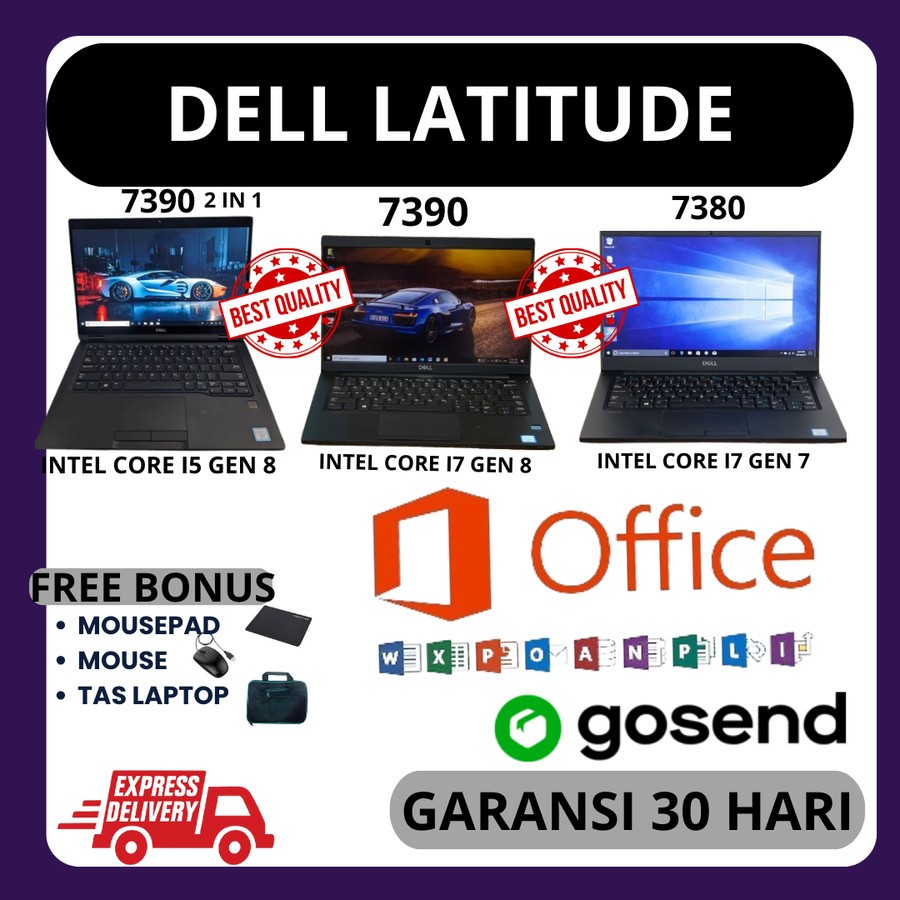 DELL LATITUDE 7380 I5 / 7380 I7 / 7390 I5 / 7390 I7/ 73902 IN 1 SECOND