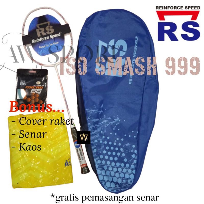 Raket Badminton RS ISO SMASH 999 / Raket Bulutangkis Original