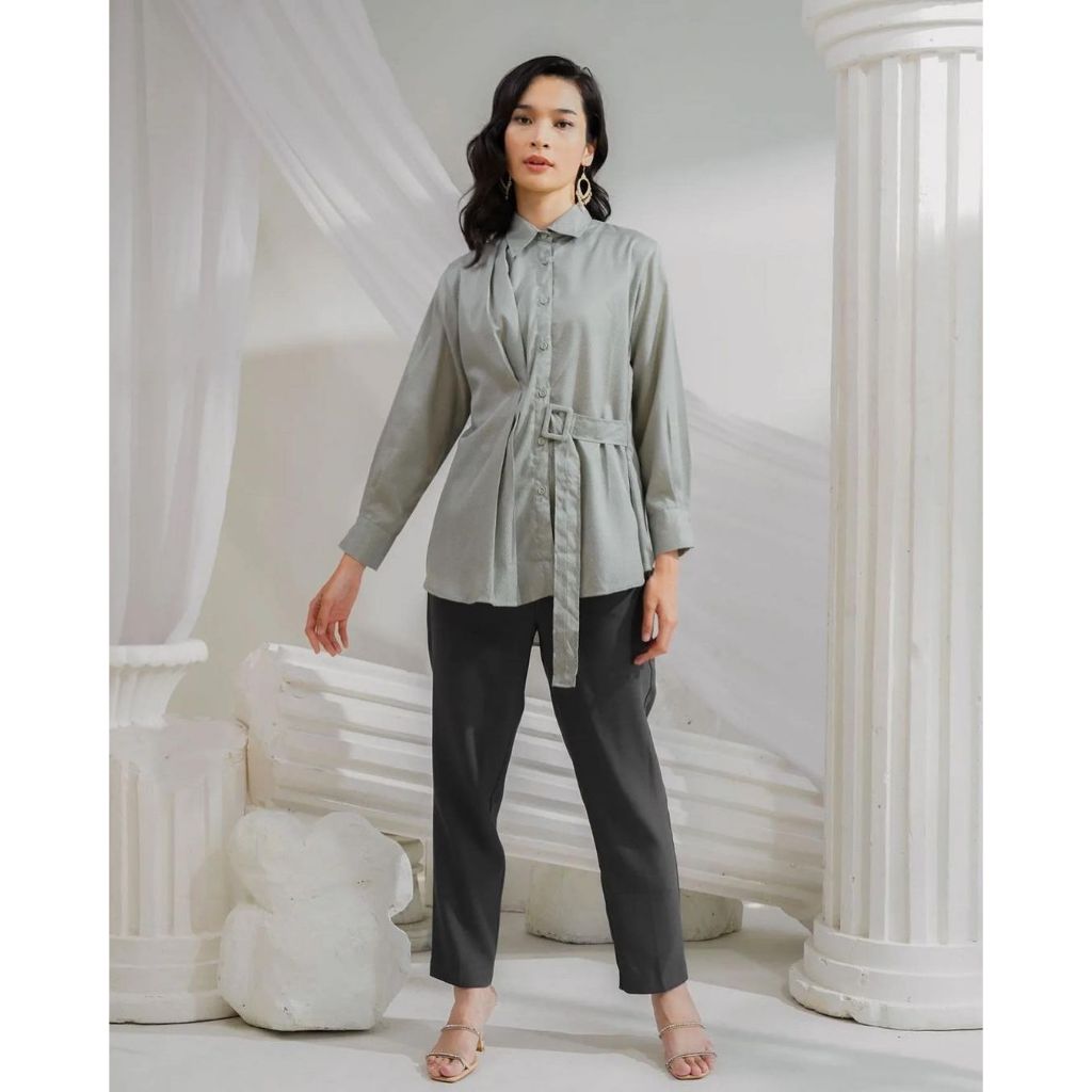 Natya Shirt Sage - Aleza Label
