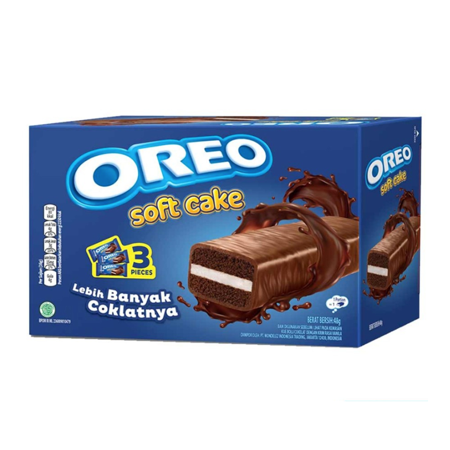 

Oreo Soft Cake Bolu Coklat Box 48gr ( 3 x 16gr)