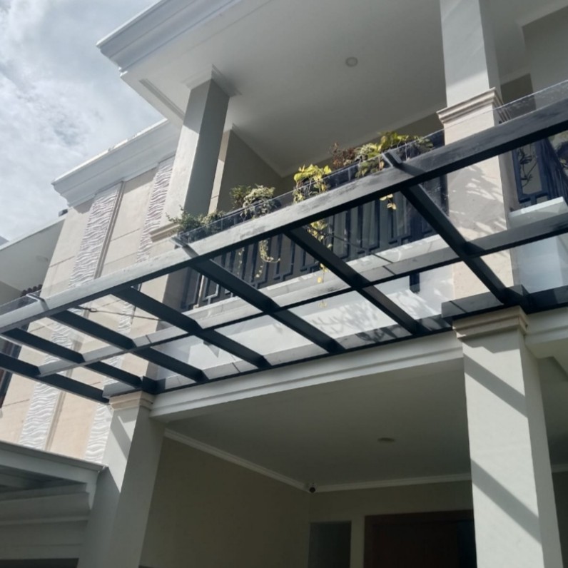 Kanopi solarflat bening tebel 3mm