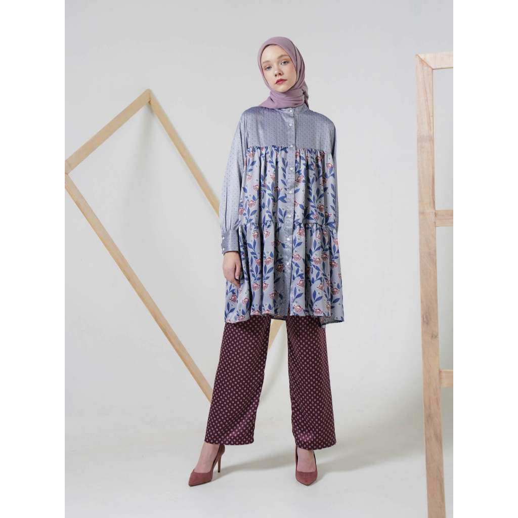 Bexy Tunic Dusty Blue - Aleza Label