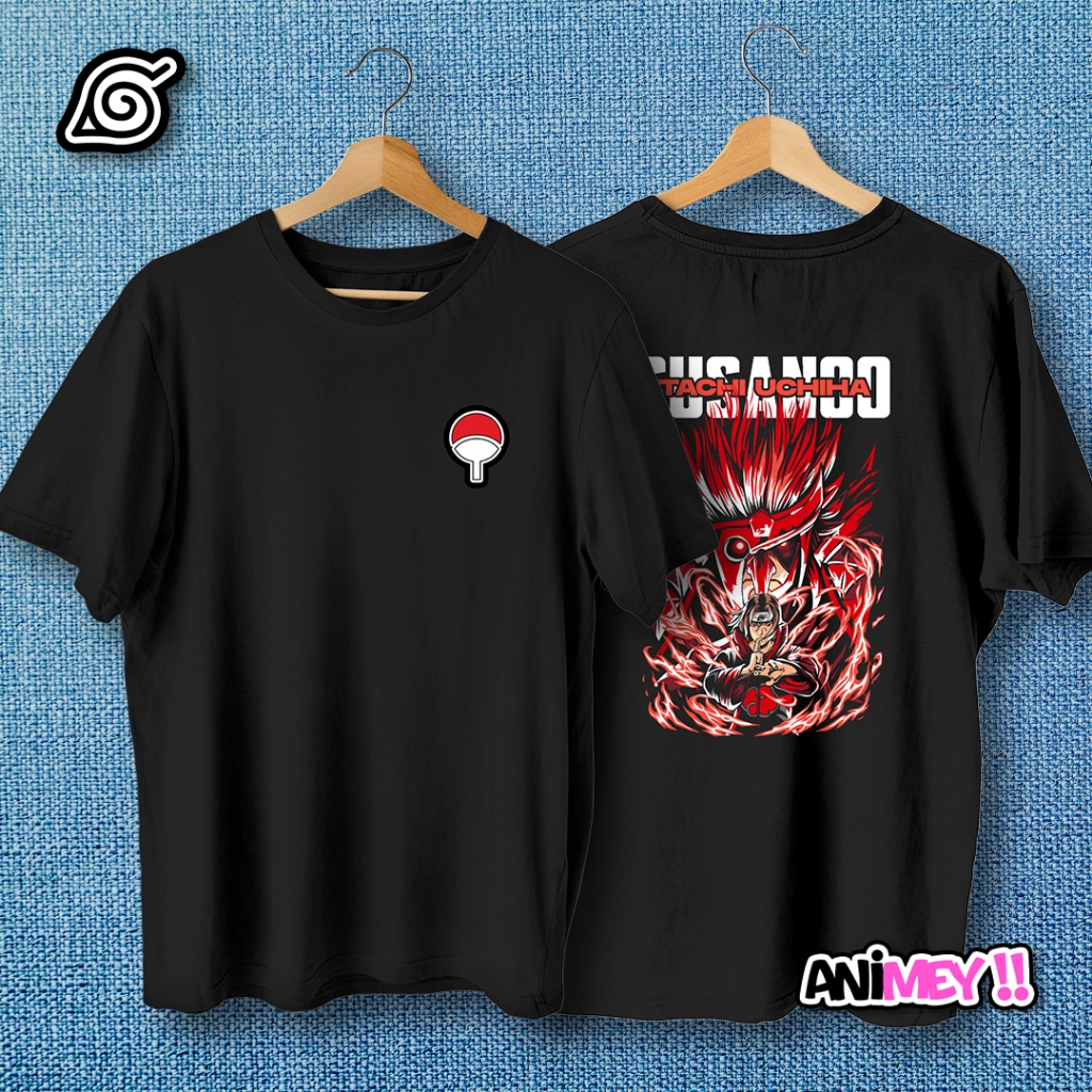 Kaos Itachi Uchiha Susanoo / kaos anime / Kaos Naruto / tshirt anime