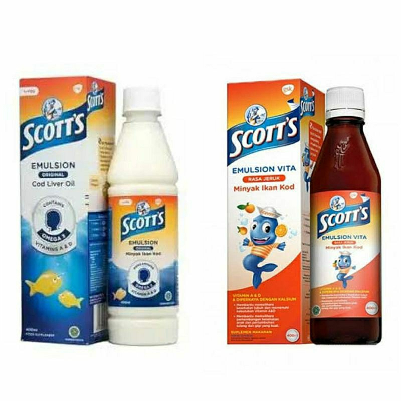 Scott's - Emulsion Original || Orange Flavour-  200ml & 400ml- Malaysia 🇲🇾