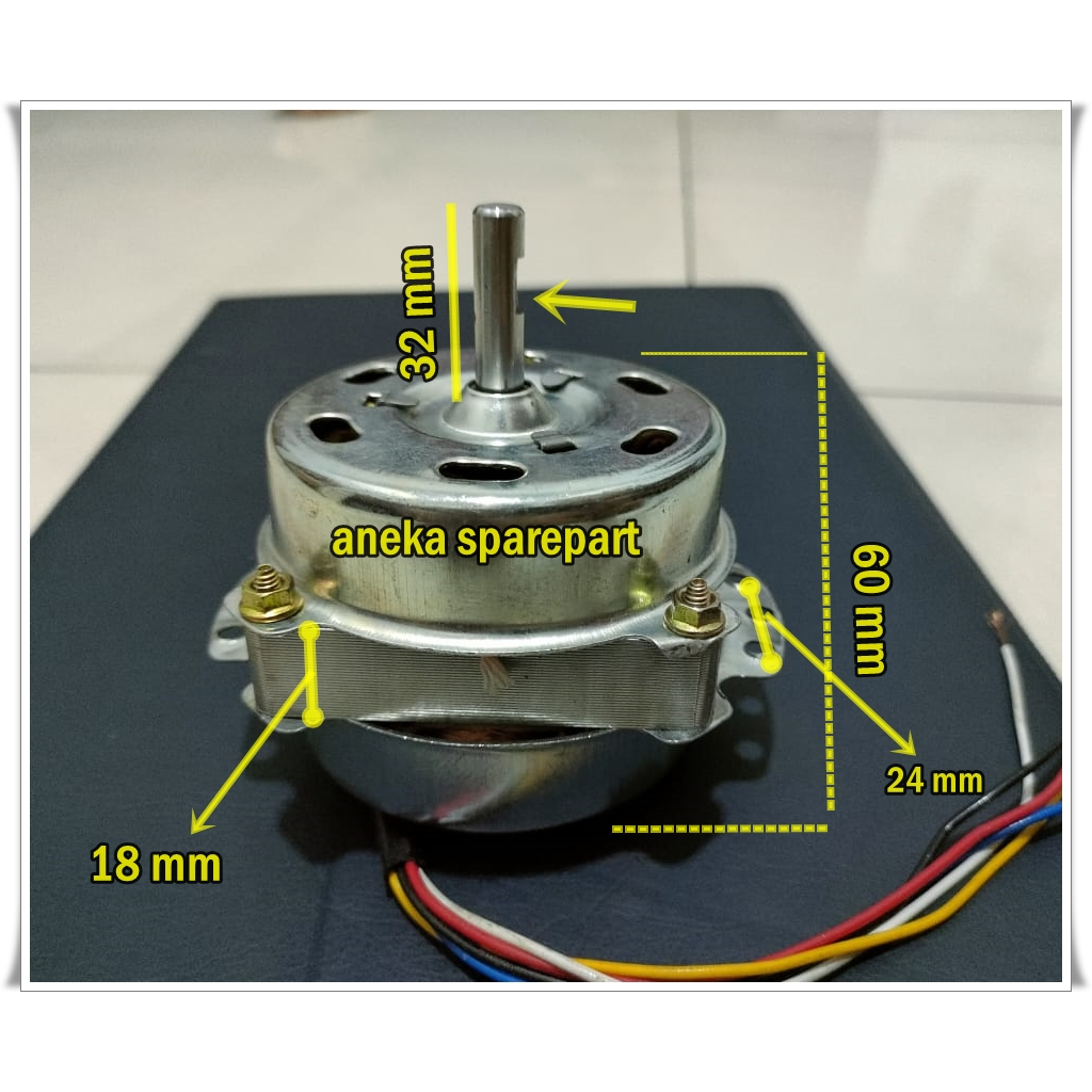 DINAMO KIPAS AIR COOLER AS 8 MM PANJANG AS 32 MM BODI ABU