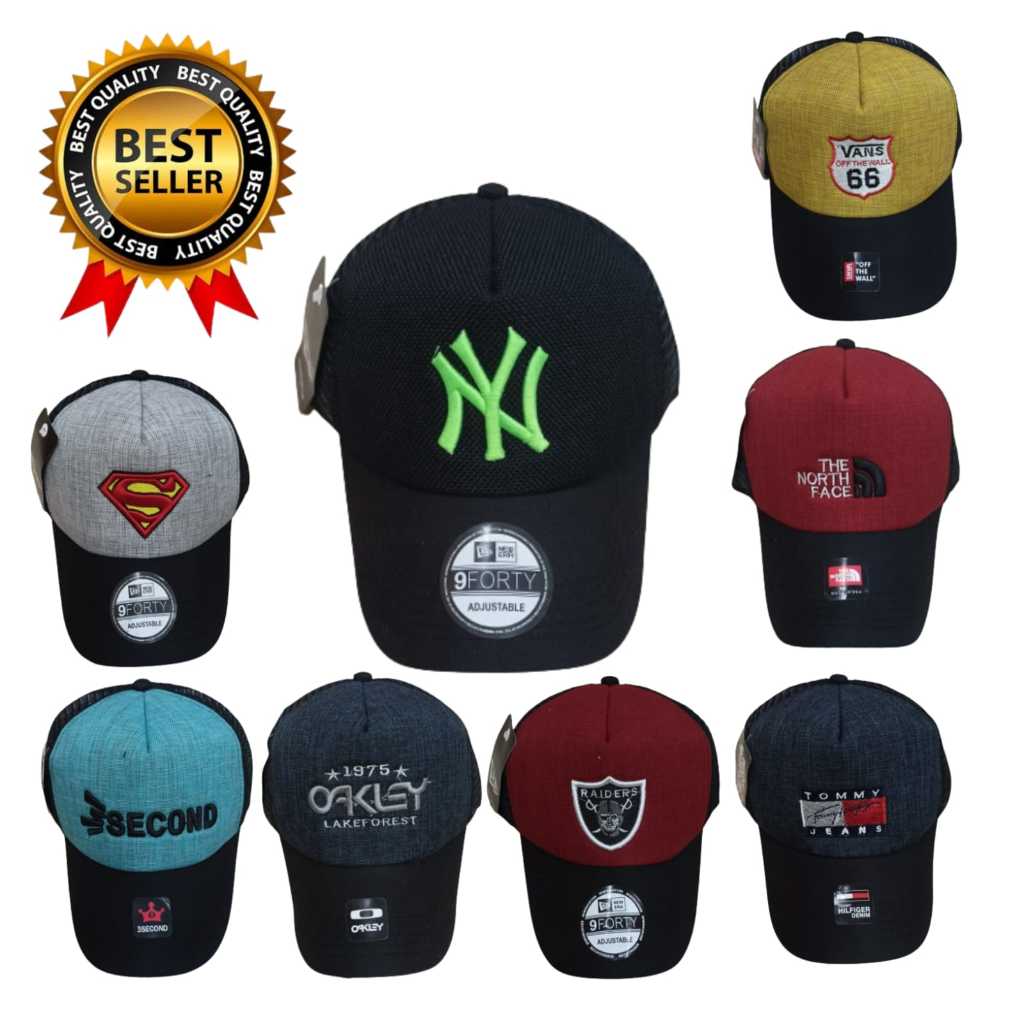 TOPI JARING PRIA WANITA BORDIR TOPI UNISEX TOPI ORIGINAL TOPI DISTRO TOPI TRUCKER