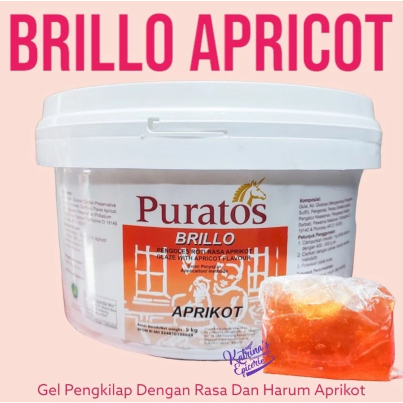 

Puratos Brillo Apricot 500 Gram Jelly Bening Filling Olesan Pengkilat Buah