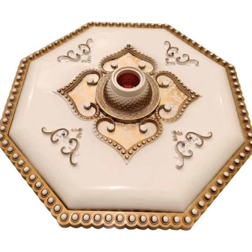 Fiting hias ornamen plafon 30 cm bahan plastic/ORNAMEN FITTING LAMPU HIAS 30CM