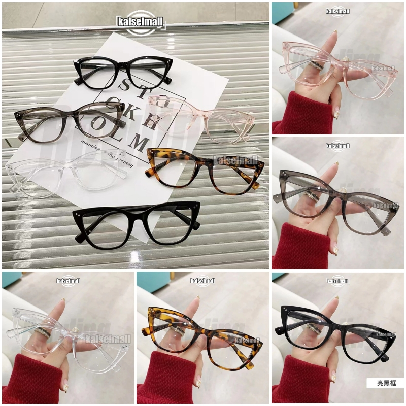 Kacamata Cat Eye Terbaru Anti-Radiasi Transparan Wanita Gaya Fashion Modern dengan Perlindungan Mata Optimal dari Sinar Biru HP Tablet Laptop PV34