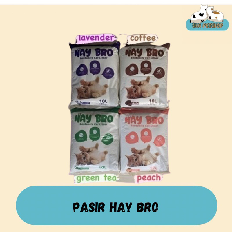 Pasir Kucing Wangi dan Gumpal Premium Merk Hay Bro 5Liter