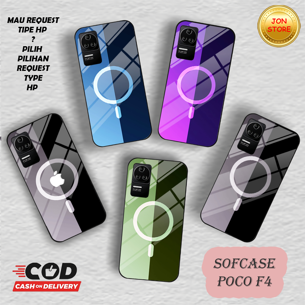 (QR 19) Sofcase Glossy -Case-Silikon CASING XIAOMI POCO F4 OPPO RENO 8T 4G 5G OPPO A57 2022 A77S OPO