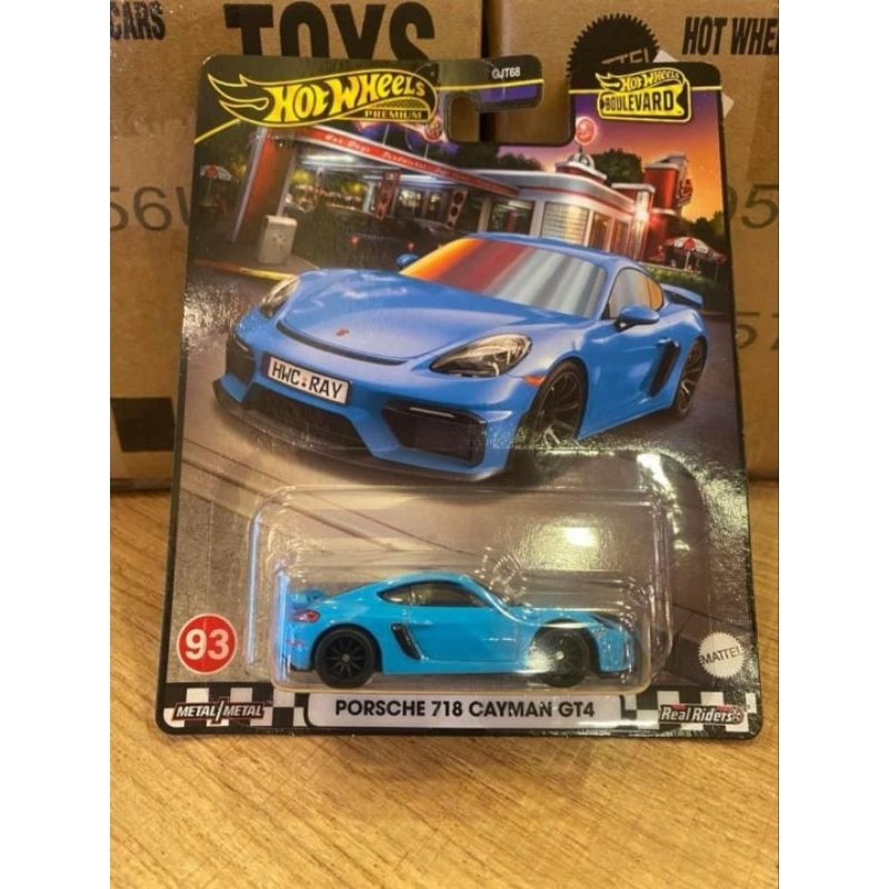Hotwheels Premium Boulevard Porsche 718 Cayman GT4