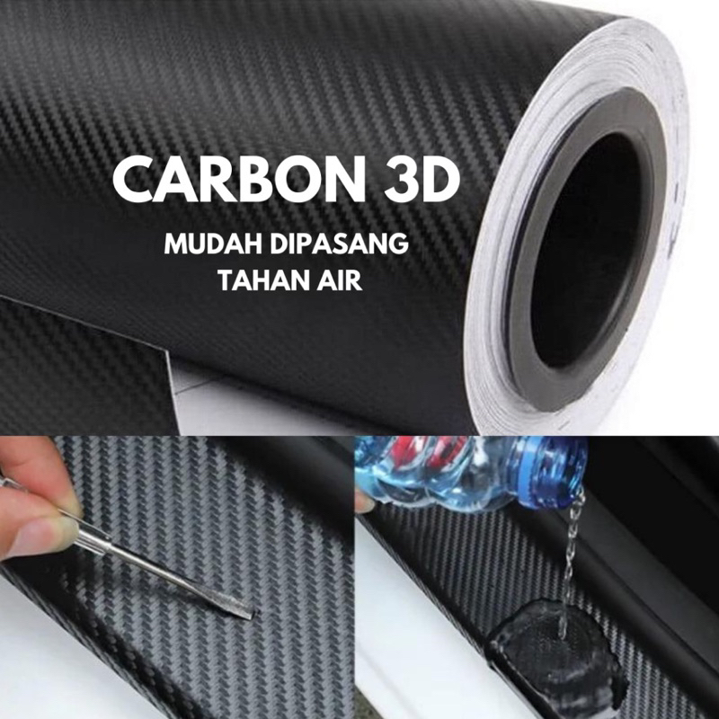 Sticker Maxdecal 7500 M370 Carbon hitam doff 3D Maxdecal permeter