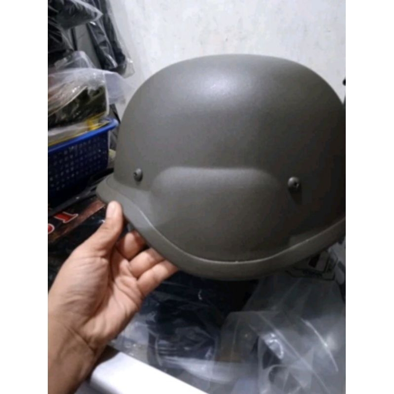 Helm Hijau 3in1 Helm Pendidikan TNI