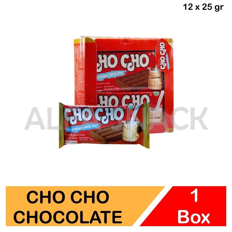 

Coklat Cho Cho Chocolate Milk Bar Kemasan Box (12 x 25 gram)