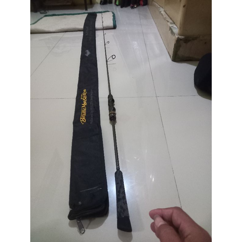 joran bullzen batman brutal monster pe 0.8-2.0 jigging rod 180cm one piece