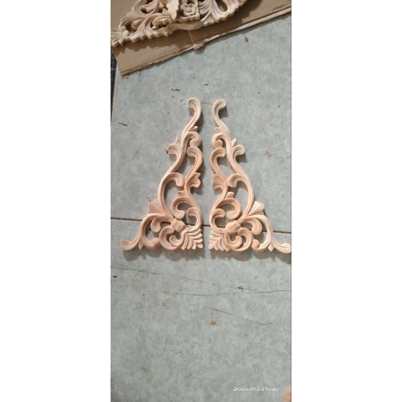 ornamen ukir kayu ukir sudut tradisional jawa jepara indonesia