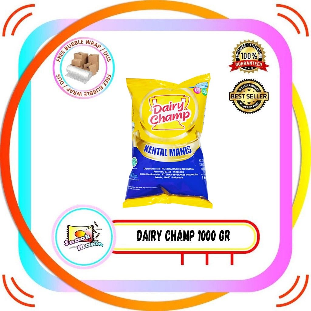 

Dairy Champ Susu Krimer Kental Manis ~ 1000 gr 1 Kg Bag