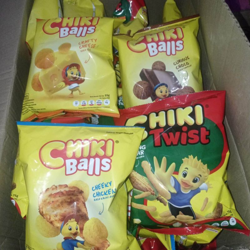 

chiki balls keju / ayam / coklat 55gr / chiki twist 60gr