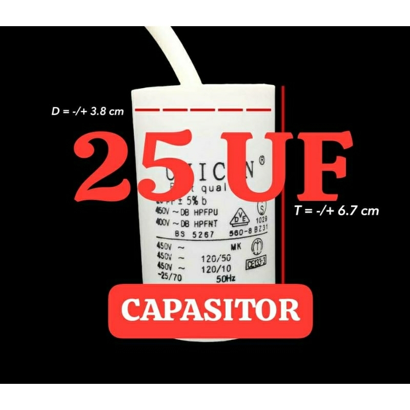 Kapasitor 25 uf