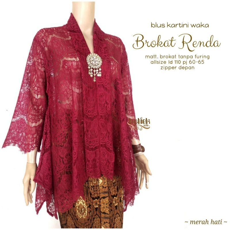 Blouse Kartini Waka Broklat Kebaya Kutubaru Kebaya Wisuda Hijab Kebaya Kondangan Kebaya Kutubaru Bro