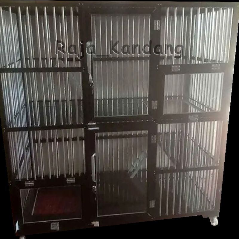 kandang kucing tingkat 2 pintu