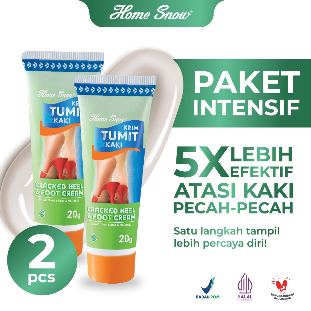 

2 Pcs-Krim Tumit & Kaki | Home Snow Krim Tumit & Kaki 20g (2 Tube)| Hasil nyata dalam 2 hari | Halal