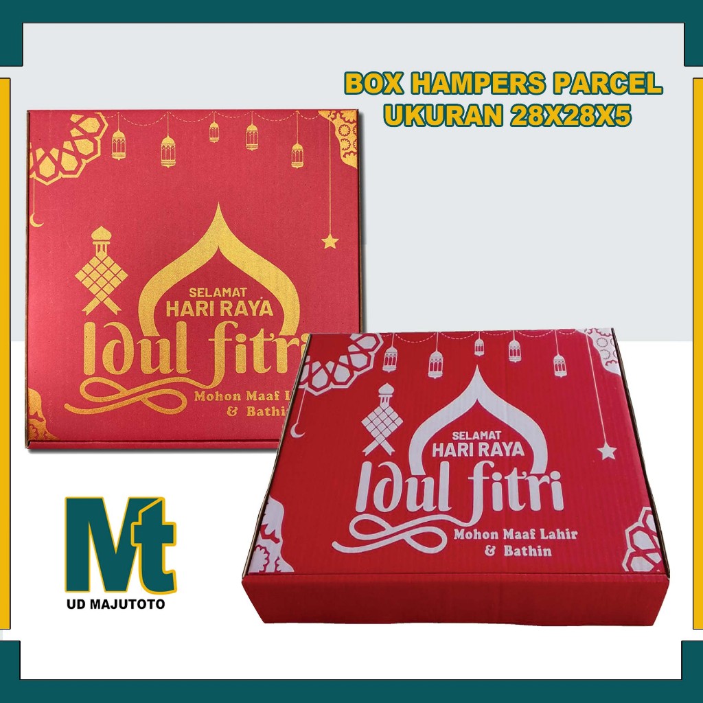 

(PAKET 100PCS) Box Eidul Fitri 28x28x5 Cm / Box Kue Kering / Hampers Lebaran