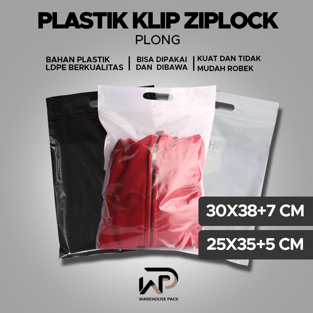 Plastik Klip Ziplock | Plastik Plong Cetik Ziplock Laundry | Ziplock Packing Baju | Plastik Ziplock 