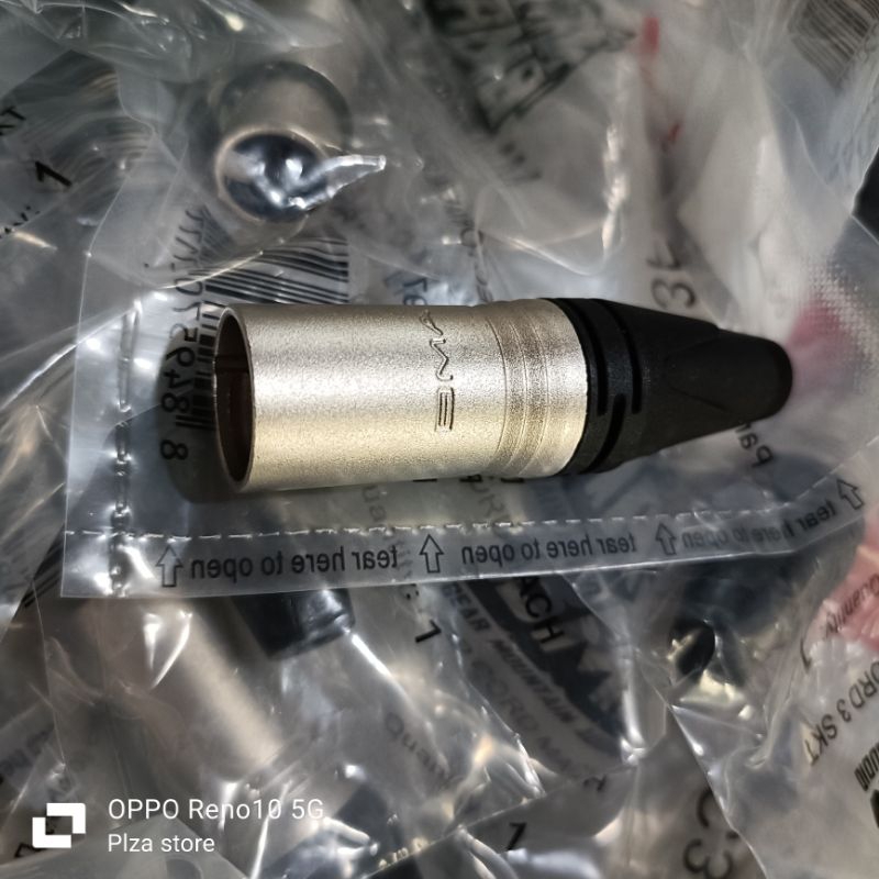 JEK BMA JACK CANON MALE BMA AC3MM ASLI KONEKTOR XLR 3P 3 PIN PLUG MIC JEK JAK BMA ORI