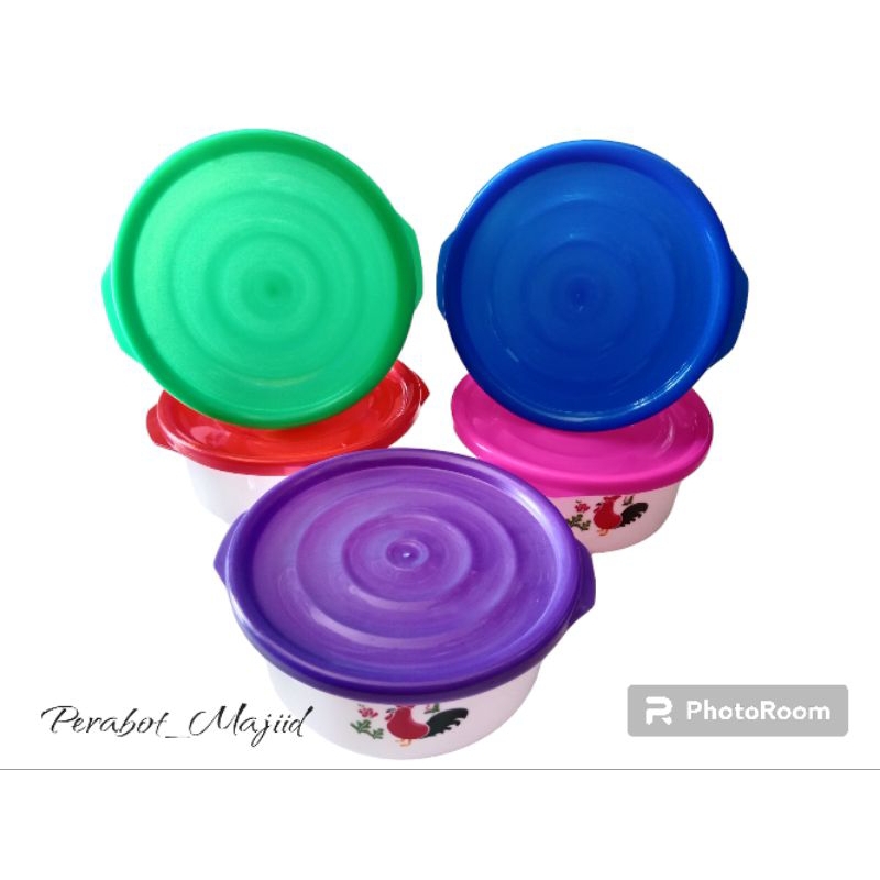 Mangkuk Tutup Gambar Ayam Plastik